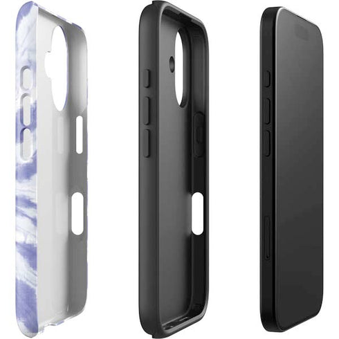 Purple Tie Dye iPhone 16 Plus Impact Case